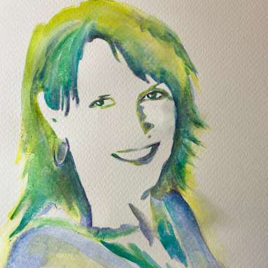 Portrait illustré de Milena, extrait de la fiche du livre.